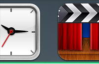 iOS7时钟与电影图标PSD素材下载
