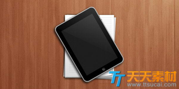 黑色iPad界面设计素材psd源文件
