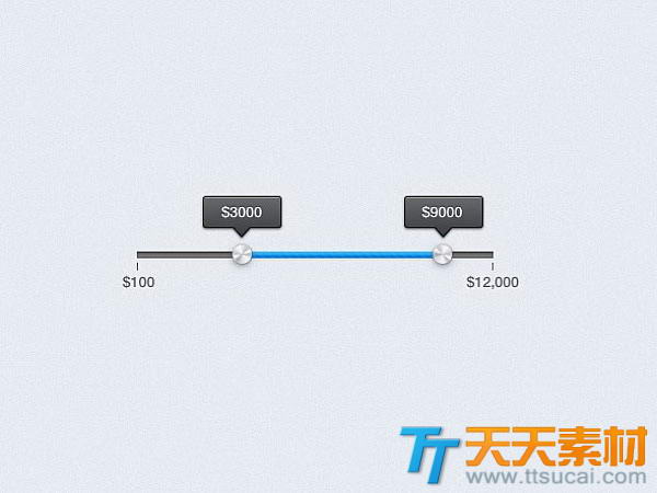 价格滑动条psd设计素材