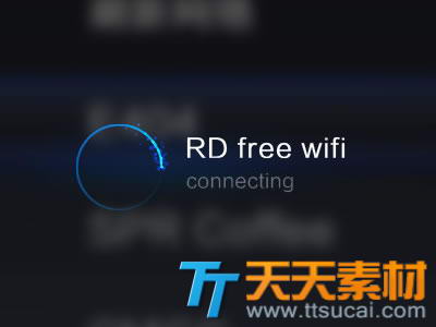 WIFI连接ui界面设计psd素材