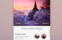 紫色手机app扁平化UI设计