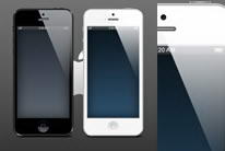 iphone5手机模板ui设计素材