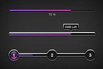 紫色下载进度条ui界面设计