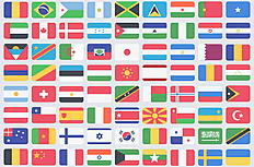 100个世界各国国旗图标下载