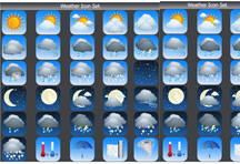安卓手机卡通天气图标素材